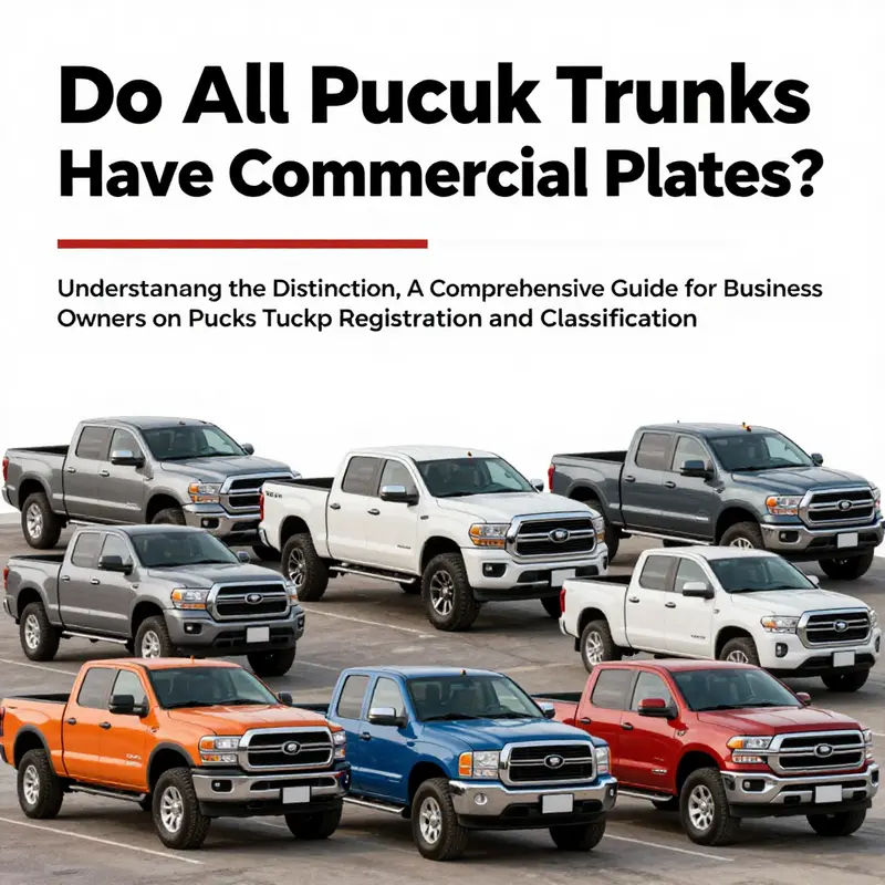 An engaging cover image showing multiple pickup trucks illustrating the distinction between personal and commercial classifications.