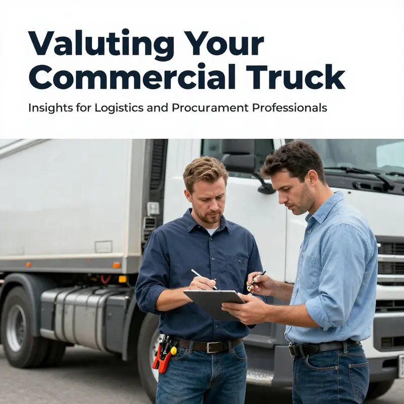 An array of commercial trucks demonstrating the various factors that influence truck valuation.