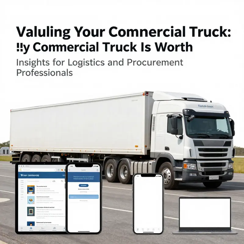 An array of commercial trucks demonstrating the various factors that influence truck valuation.