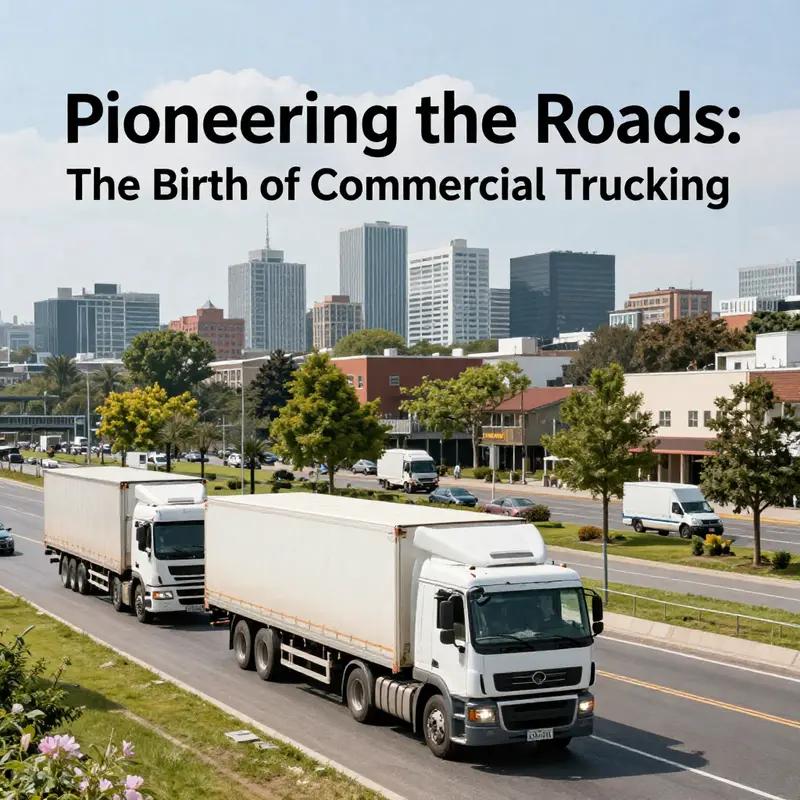 An early commercial truck exemplifying the beginnings of an industry.