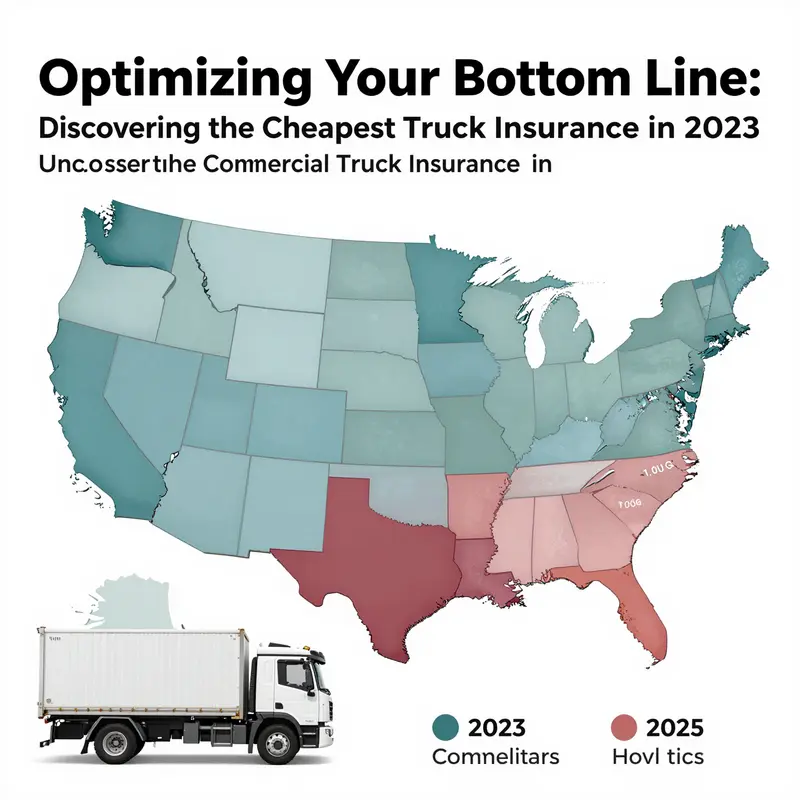 A comprehensive analysis of commercial truck insurance costs across the United States in 2023.