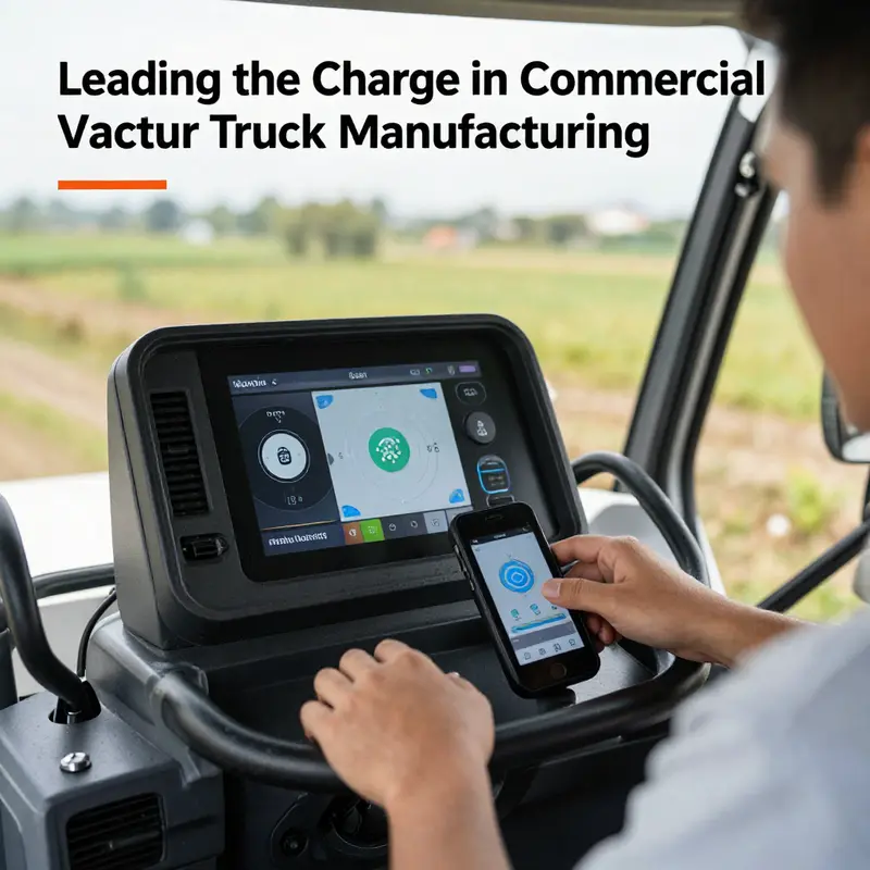 A collection of commercial vacuum trucks from leading manufacturers at a bustling industrial site.