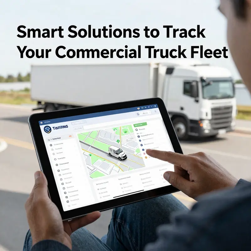 A visual representation of an advanced fleet management system tracking multiple trucks in real-time.