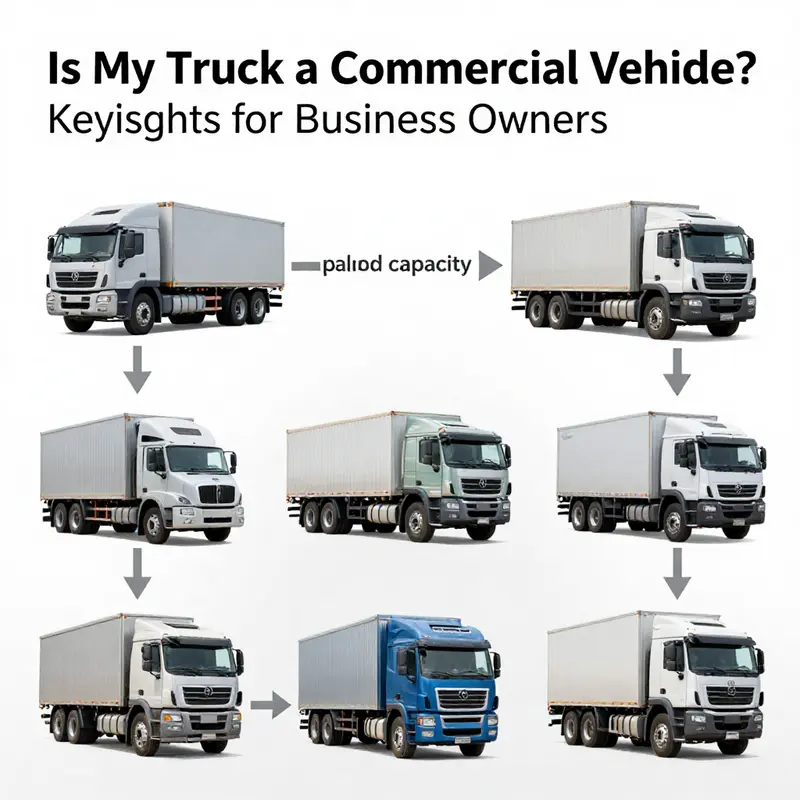 The role of truck usage in determining its classification as a commercial vehicle.