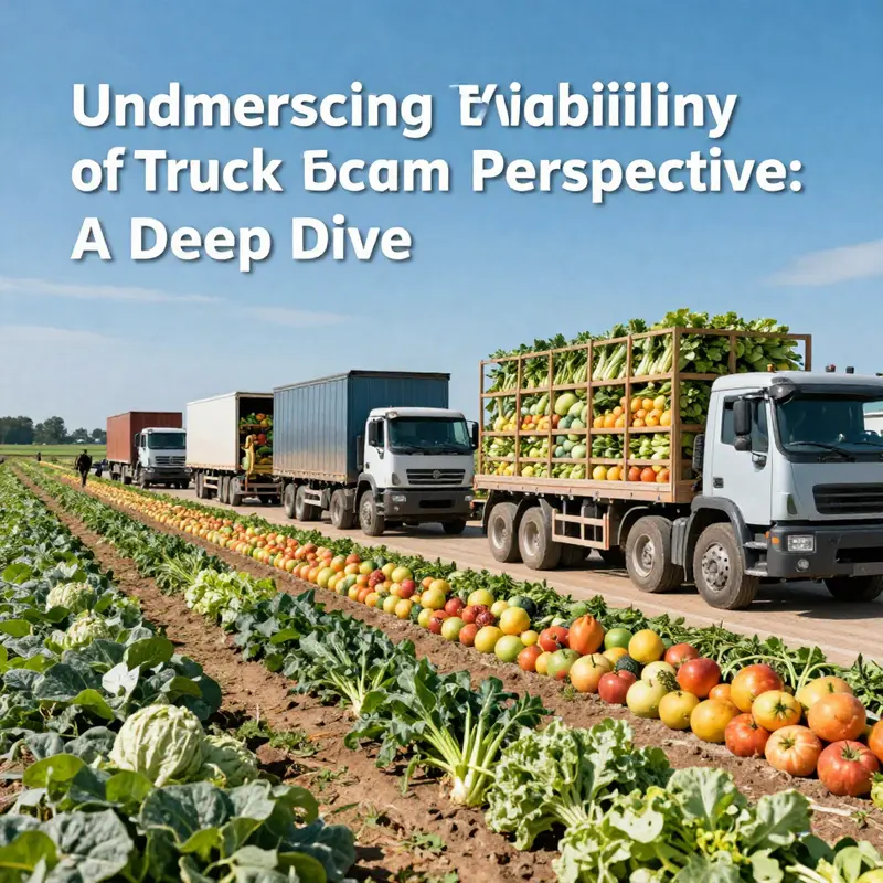 A bustling truck farm showcasing the vibrancy of commercial farming operations.