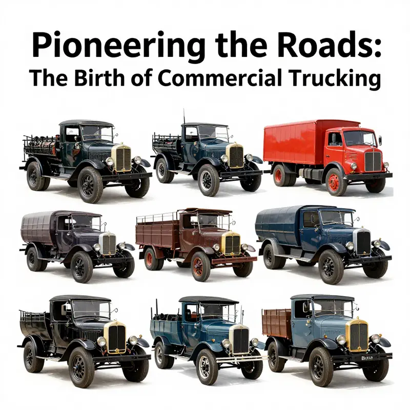 An early commercial truck exemplifying the beginnings of an industry.