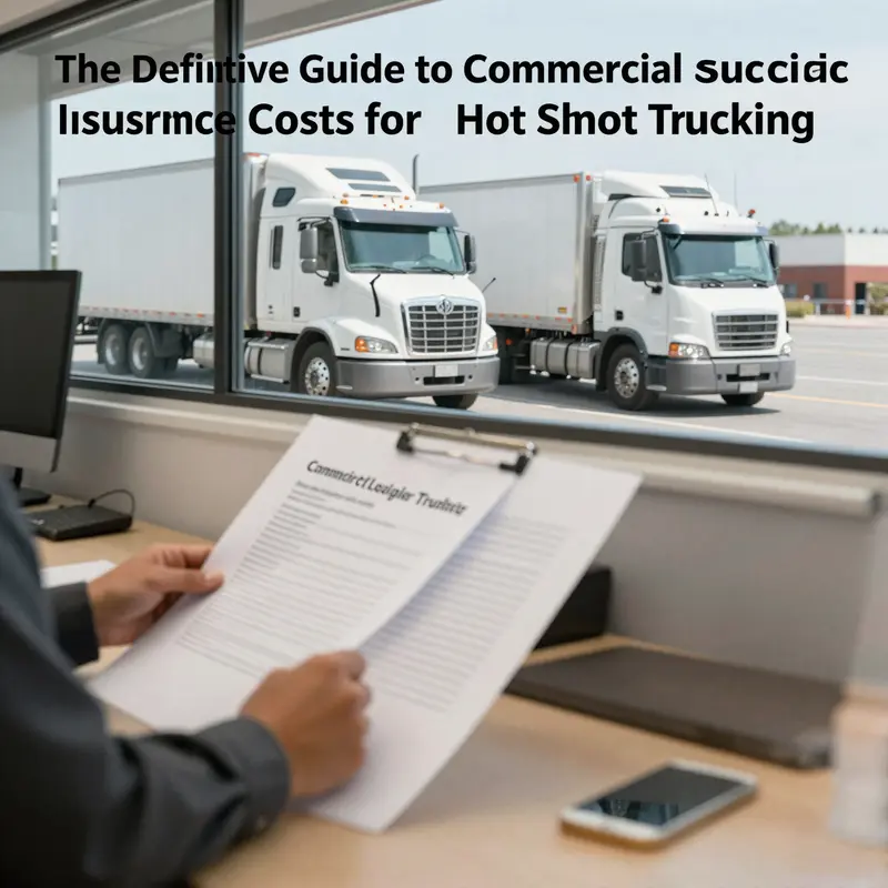 An overview of the annual costs associated with commercial insurance for hot shot trucking.
