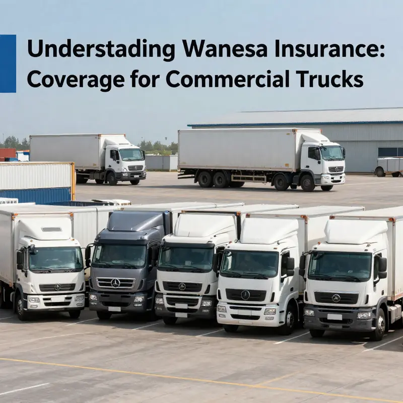 An overview of the diverse commercial truck options insured by Wanesa Insurance.