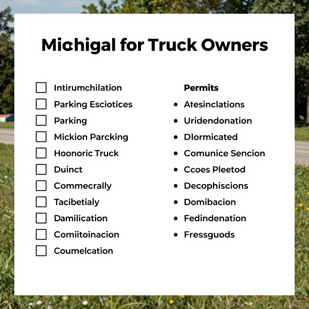 Truck Parking Compliance Checklist