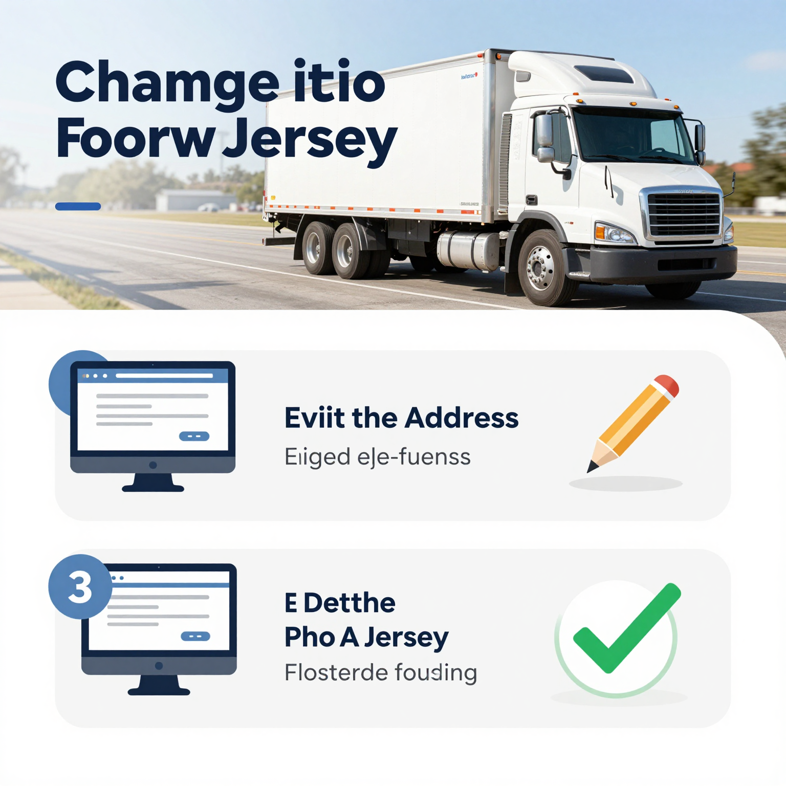 Step-by-Step Guide on Changing Commercial Truck Address NJ