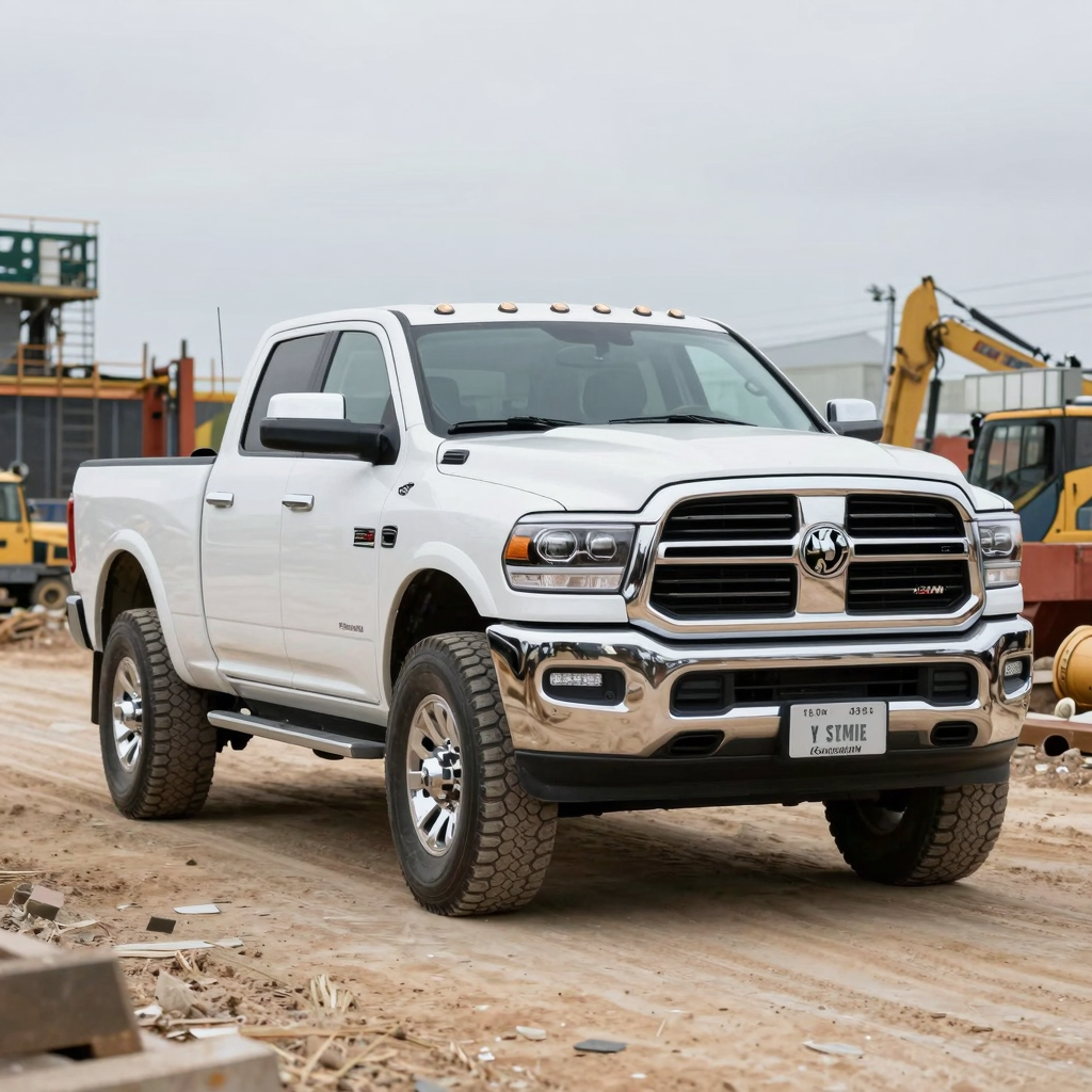 Ram Truck on Construction Site
