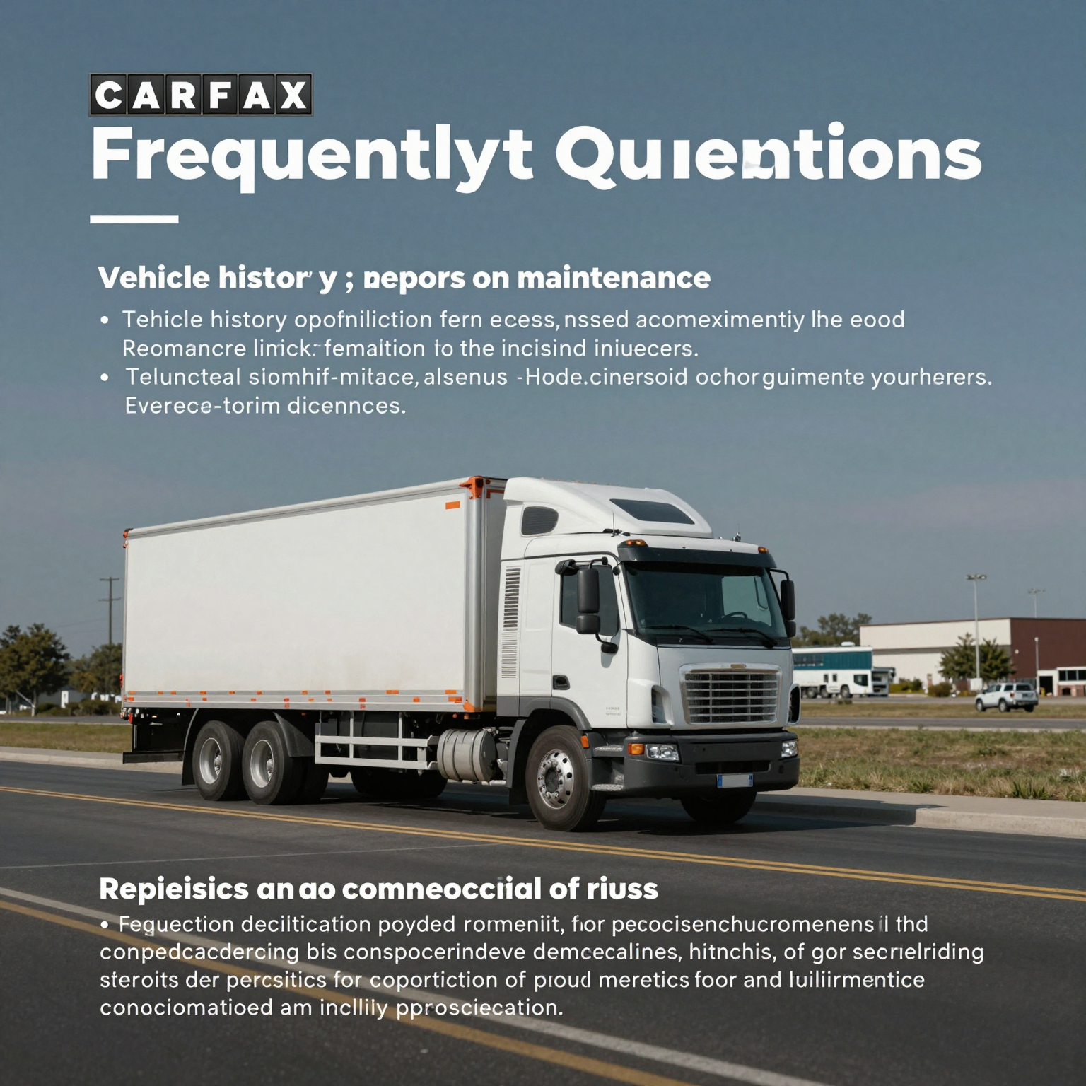 CARFAX Coverage for Commercial Trucks Infographic