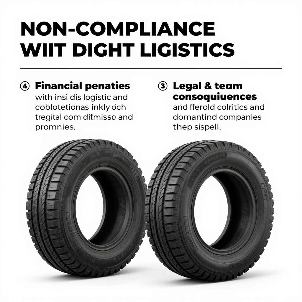 Infographic on Tire Depth Compliance Consequences
