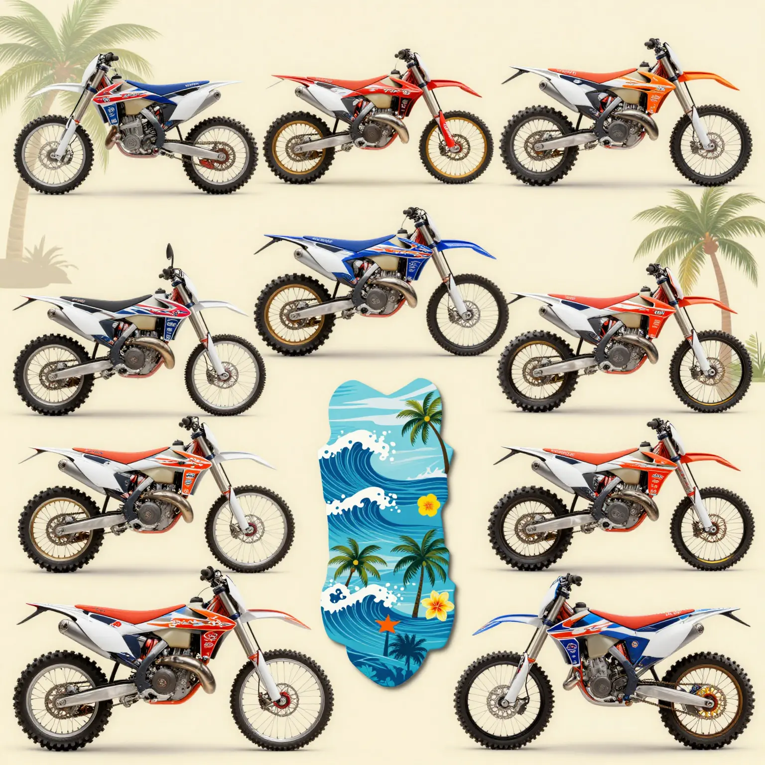 Hawaiian Dirt Bike Graphics