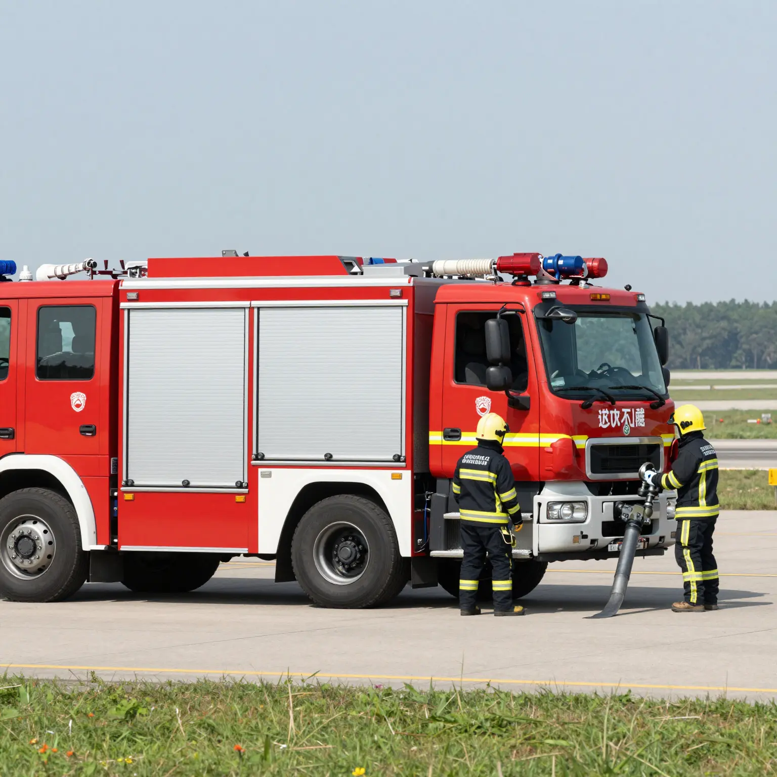 Airport Fire Truck in Action