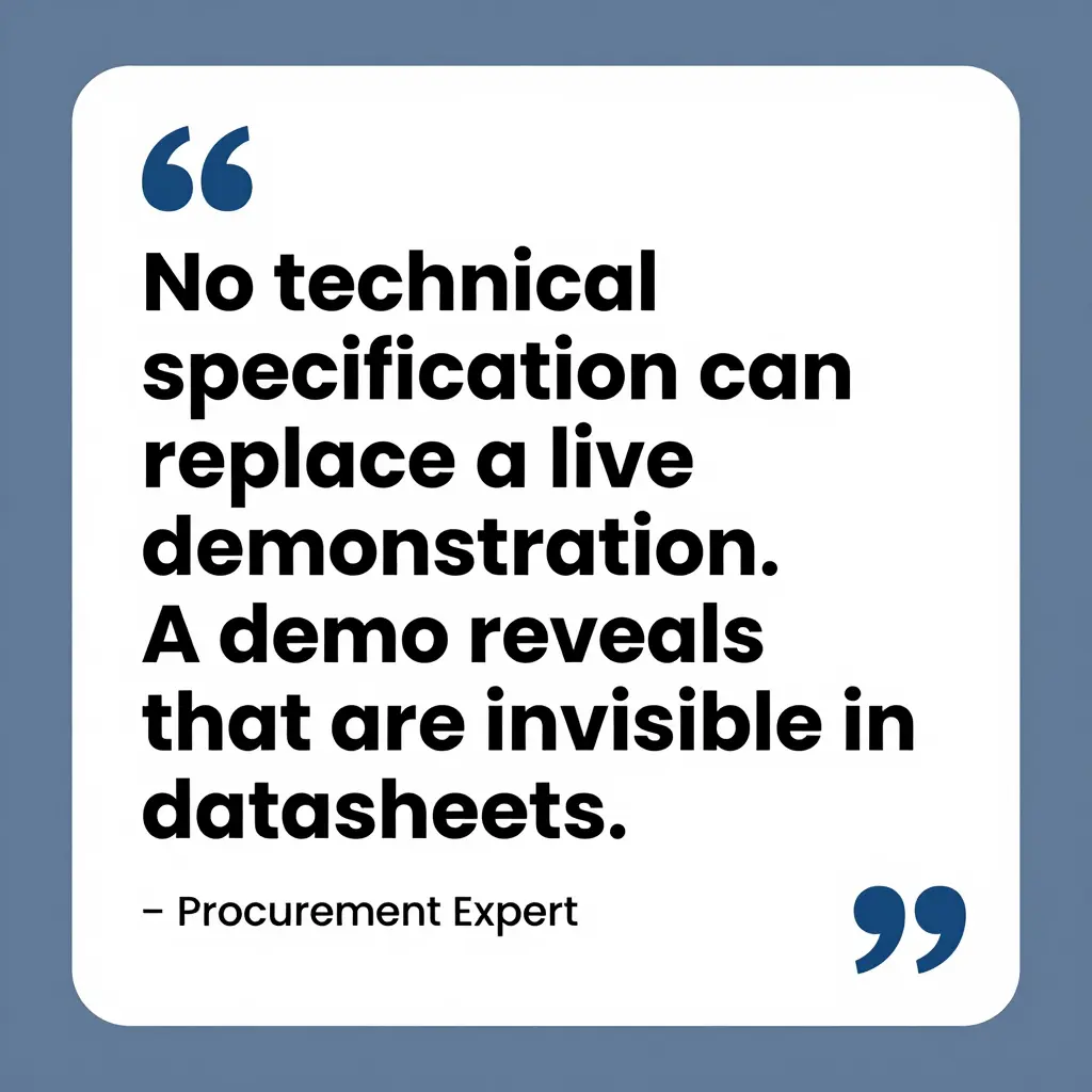 Quote on Importance of Demos